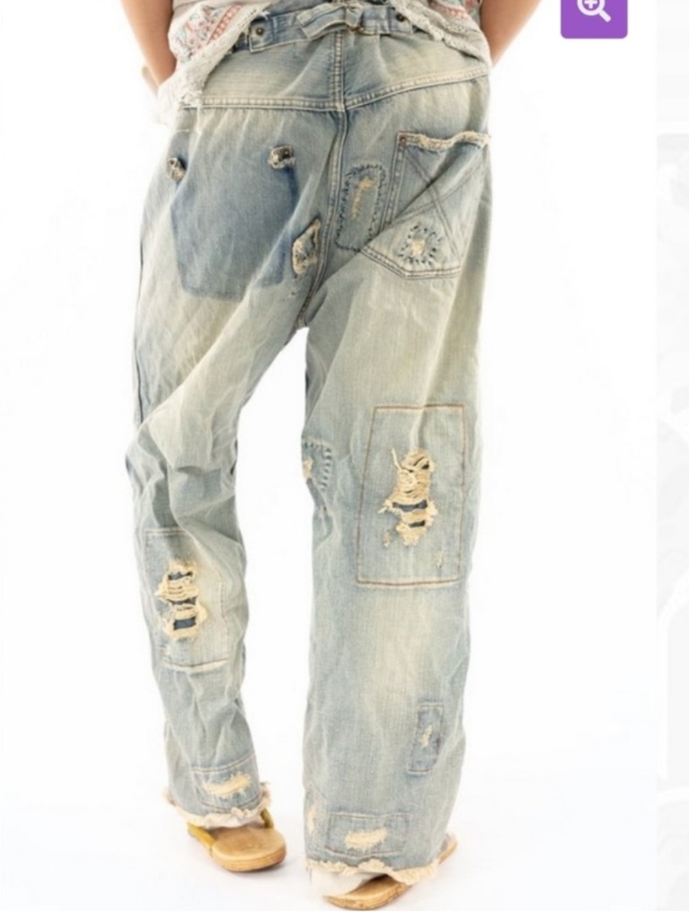 Magnolia Pearl Miner 213 Denim in Washed Indigo OSFM - Picture 12 of 13